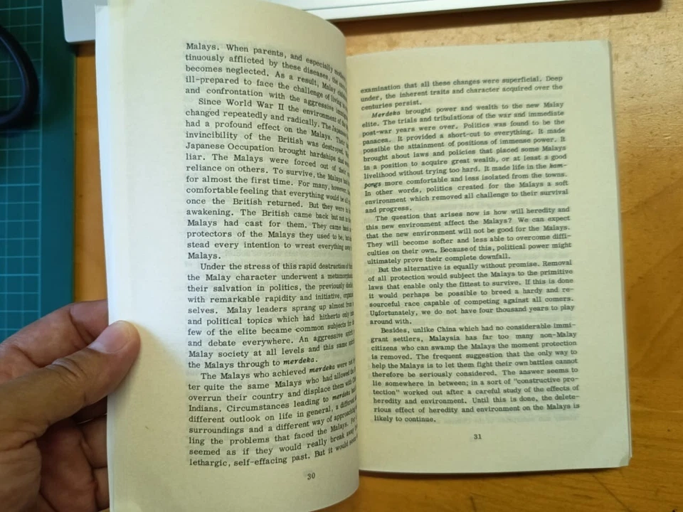 1970 The Malay Dilemma, Mahathir Bin Mohamad, Donald Moore, Asia Pacific Press - Image 2 of 4