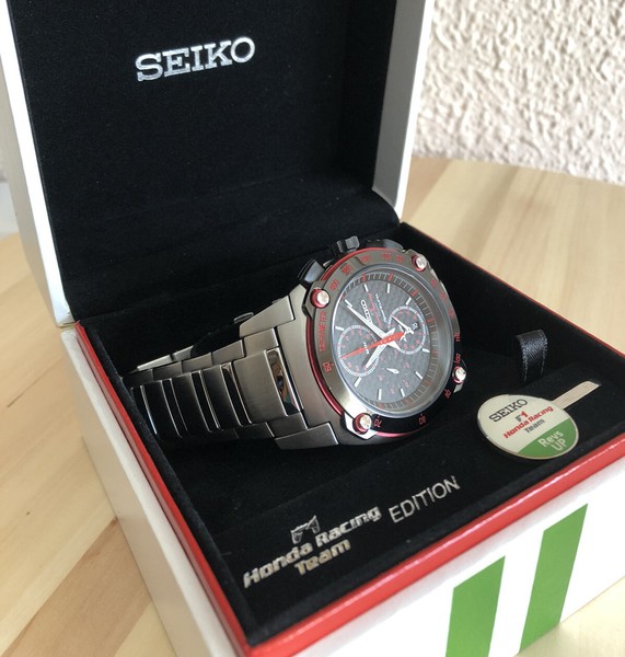 Seiko Sportura F1 Honda Racing Team Edición Especial- SNAC03 - 7T62-0HV0 - NUEVO