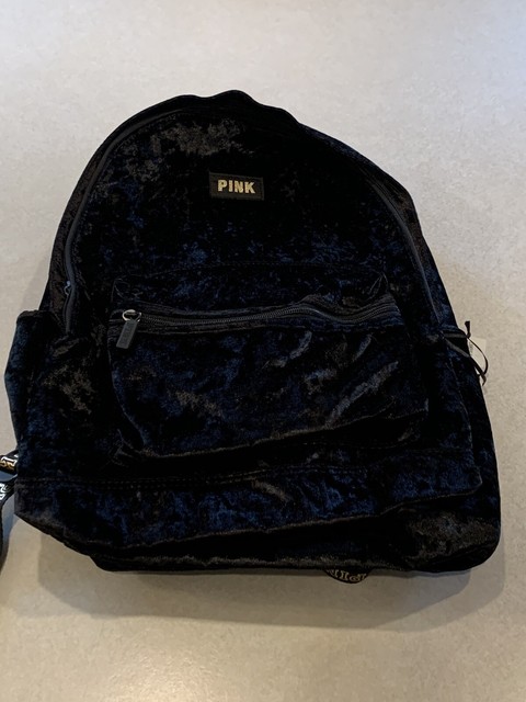 pink brand backpack black