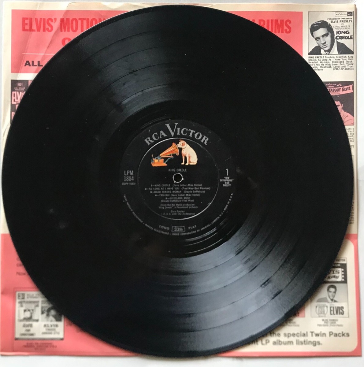 Elvis Presley King Creole US(米)盤 LP Mono Elvis Presley – King Creole – Vinyl (LP, Album, Reissue
