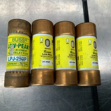 (4) Bussman LPJ-25SPI Low Peak Time Delay Fuse 25