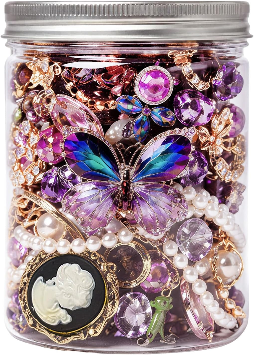 アクセサリーバラエティーセット ✨mystery jewelry ✨ Mystery Jewelry Jar Bundle Surprise Vintage Gift Set Necklace