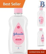 Johnson's Baby Oil, 14 Fl Oz - Gentle Moisturizer for Delicate Skin