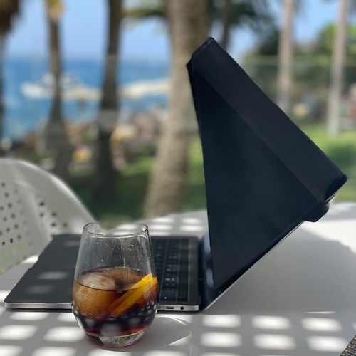 4-in-1 Laptop Sun Shade - Slim Hood Screen Shade, Privacy Screen, Heat Protec... - Picture 9 of 9