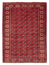 Traditional Vintage Hand-Knotted Area Rug 7'1" x 9'4" Oriental Wool Carpet