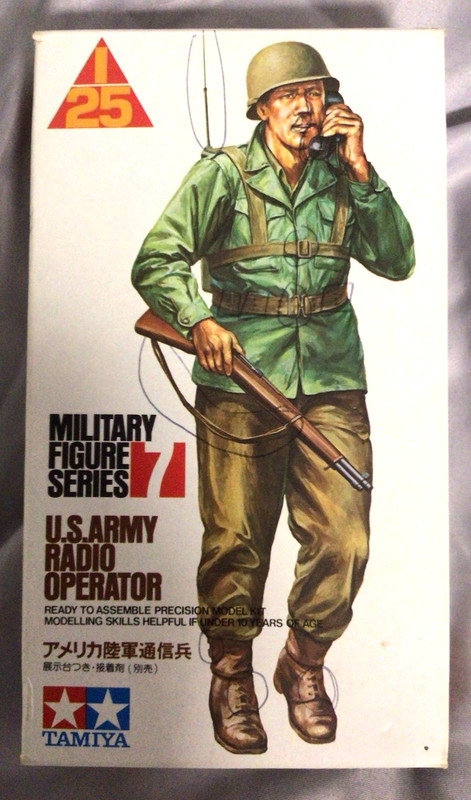 Tamiya 1:25 U.S.Army Radio Operator (Military Figures Series No. 7) Read descrip
