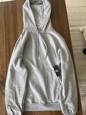 Grey Plain Hoodie Men  s/Women  s Unisex Pullover Sweatshirt   Fast shipping
