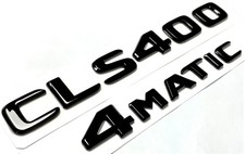 Mercedes Benz CLS400 4MATIC Schriftzug Embleme Aufkleber Auto Logo Schwarz Glanz Mercedes Benz CLS400 4MATIC Schriftzug Embleme Aufkleber Auto Logo Schwarz Glanz