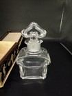 Vintage Collectible Guerlain Baccarat Crystal Perfume Bottle + Box NO PERFUME — photo 4