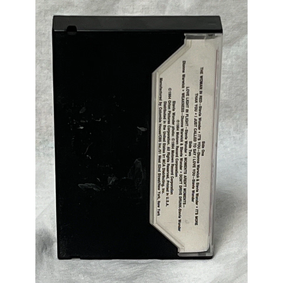 The Woman In Red Soundtrack Stevie Wonder VTG 1984 Cassette Tape Motown Records Foto 2 de 4