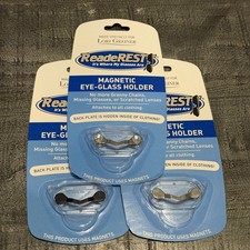 Eyeglass Magnetic Holder ReadeREST Sunglasses Unisex Black Metal USA 3 Pack
