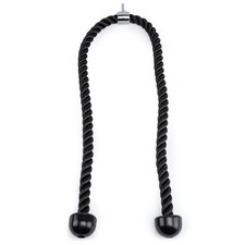 Double Length Tricep Pull Down Rope - 54 Inches Attachment for Cable Machine ...