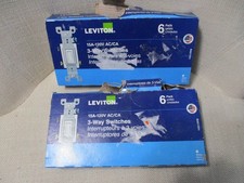 12 Pack Leviton 3-Way AC Quiet Switch 15Amp 120V White 1453-2WM