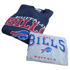 🔥👀VTG XL Buffalo Bills NFL T Shirt & Sweatshirt COMBO 90's Lee Sport Crewneck