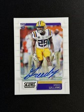 2019 Score Greedy Williams Rookie Autograph #374 LSU Tigers Cleveland Browns 
