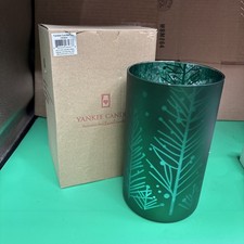 YANKEE CANDLE JAR HOLDER FLICKER CEDAR GREEN 1353633