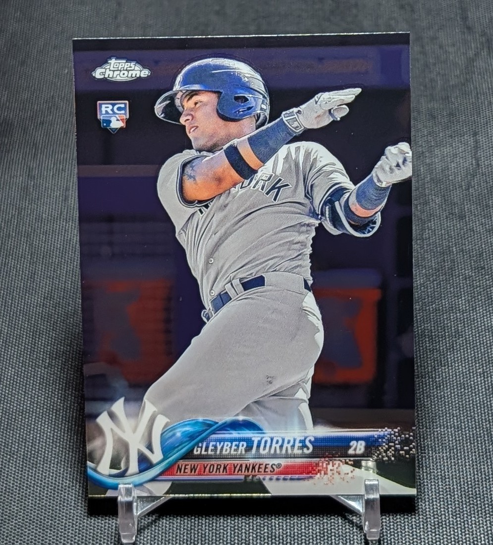 Gleyber Torres Rookie RC 2018 Topps Chrome Baseball Card #31 Yankees/Tigers