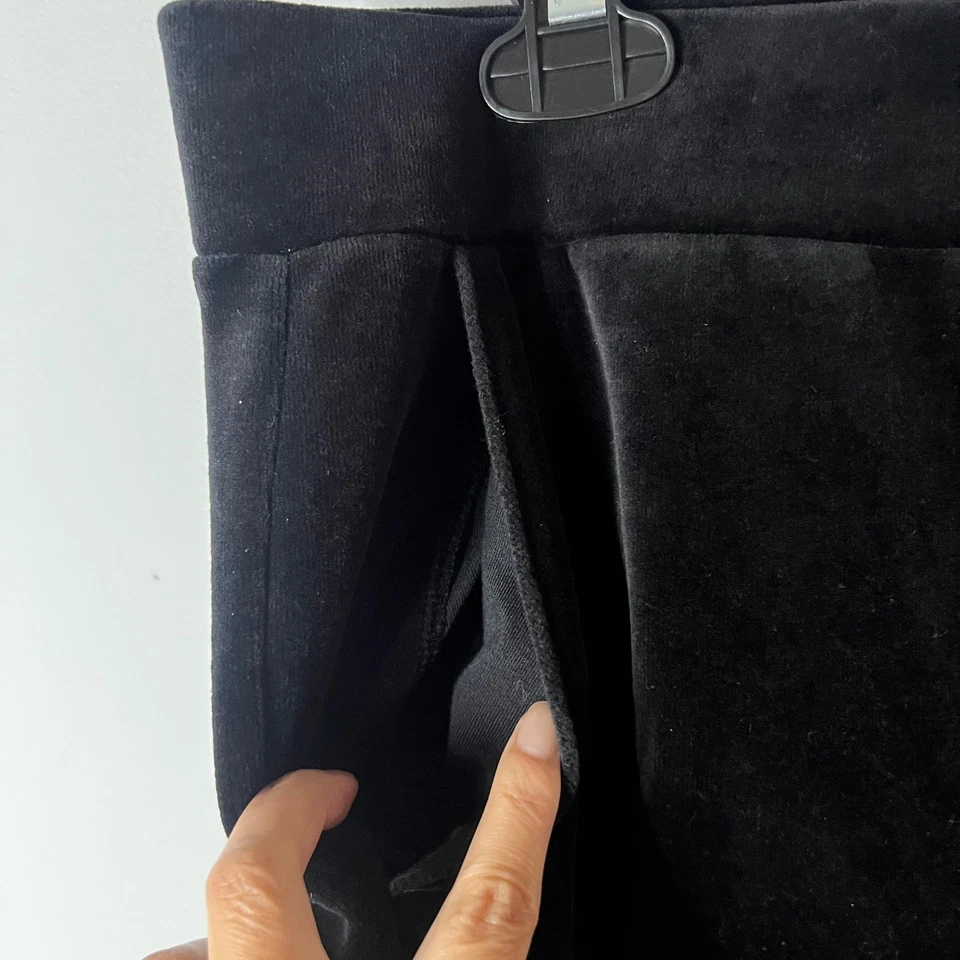 Брюки LAUREN RALPH LAUREN черные бархатные широкие без застежек размер большой повседневные для отдыха - Изображение 4 из 4