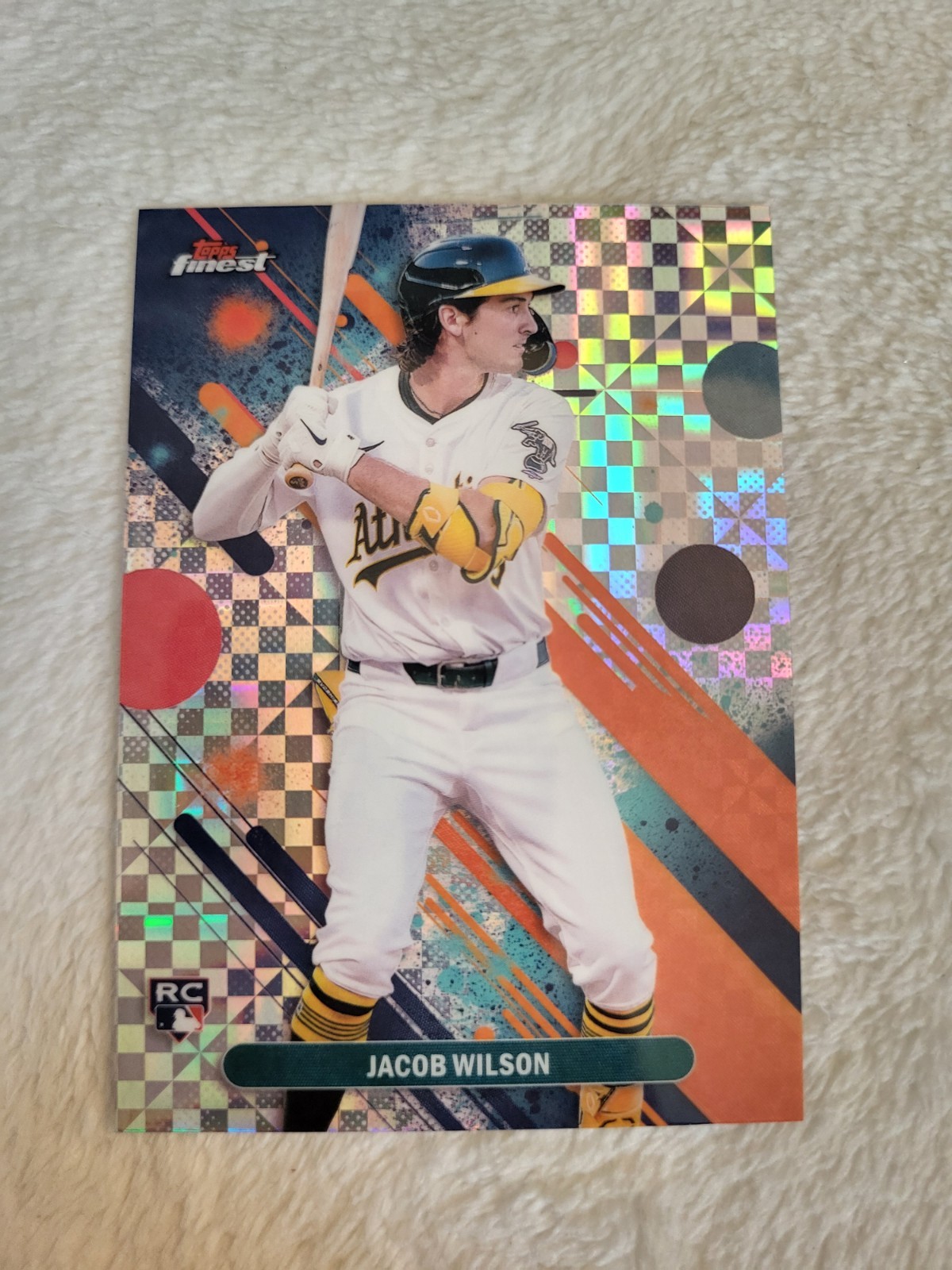 2025 Topps Finest - Common Jacob Wilson #61 (RC) Checkerboard Refractor
