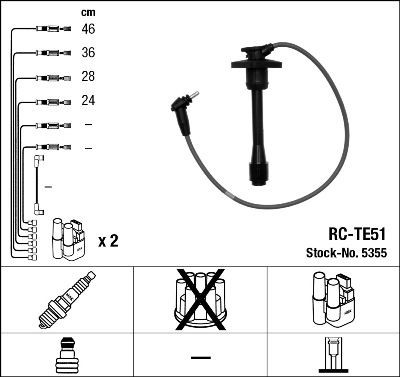 NGK ZUENDLTG-SATZ RC-TE51 5355