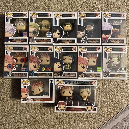 Jujutsu Kaisen Funko Pop Lot Of 12 Mint Condition Comic Con Exclusives