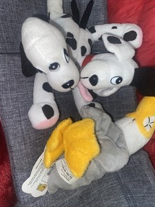 1997 Meanies Series 1 The Dalmutation 2 Headed Dog Plush W/ Tag Topkat & Peter