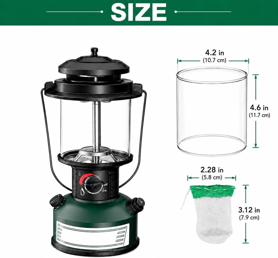 10 Pack Propane Lantern Mantles U-Shape Replacement for 282 285 5150 ...