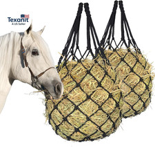 2PCS Hay Net for Horses,Slow Feed Hay Bag for Horses Goat Sheep,Hanging Hay Feed