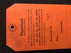 VTG DENNISON’s TAG W/ INSTRUCTIONS For Setting Up #5 SEALING MACHINE, TAPING — photo 4