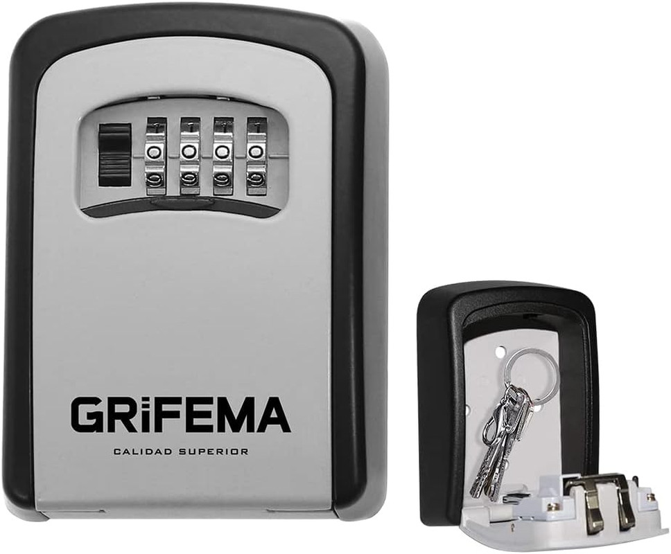 Lock Box Chiavi Esterno: Cassaforte Portatile per Self Check-in 4 Cifre