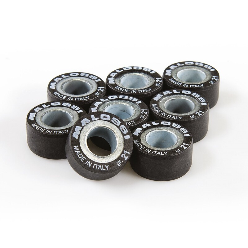 Jeu de rouleaux Malossi 26x12,8 mm 18gr en composite haute résistance mécanique