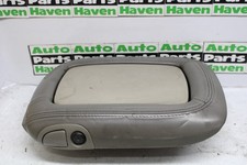 01-02 Gmc Yukon Denali - Center Console Lid Arm Rest Gray Leather Oem
