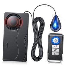 Car Vibration Alarm with Simulated Anti-Theft Light, 110dB Loud Wireless