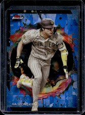 2024 Topps Finest Ha-Seong Kim Blue Refractor Rare #/99 Padres
