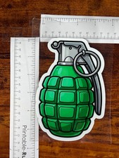 Green Grenade Decal Sticker Green Grenade Decal Sticker