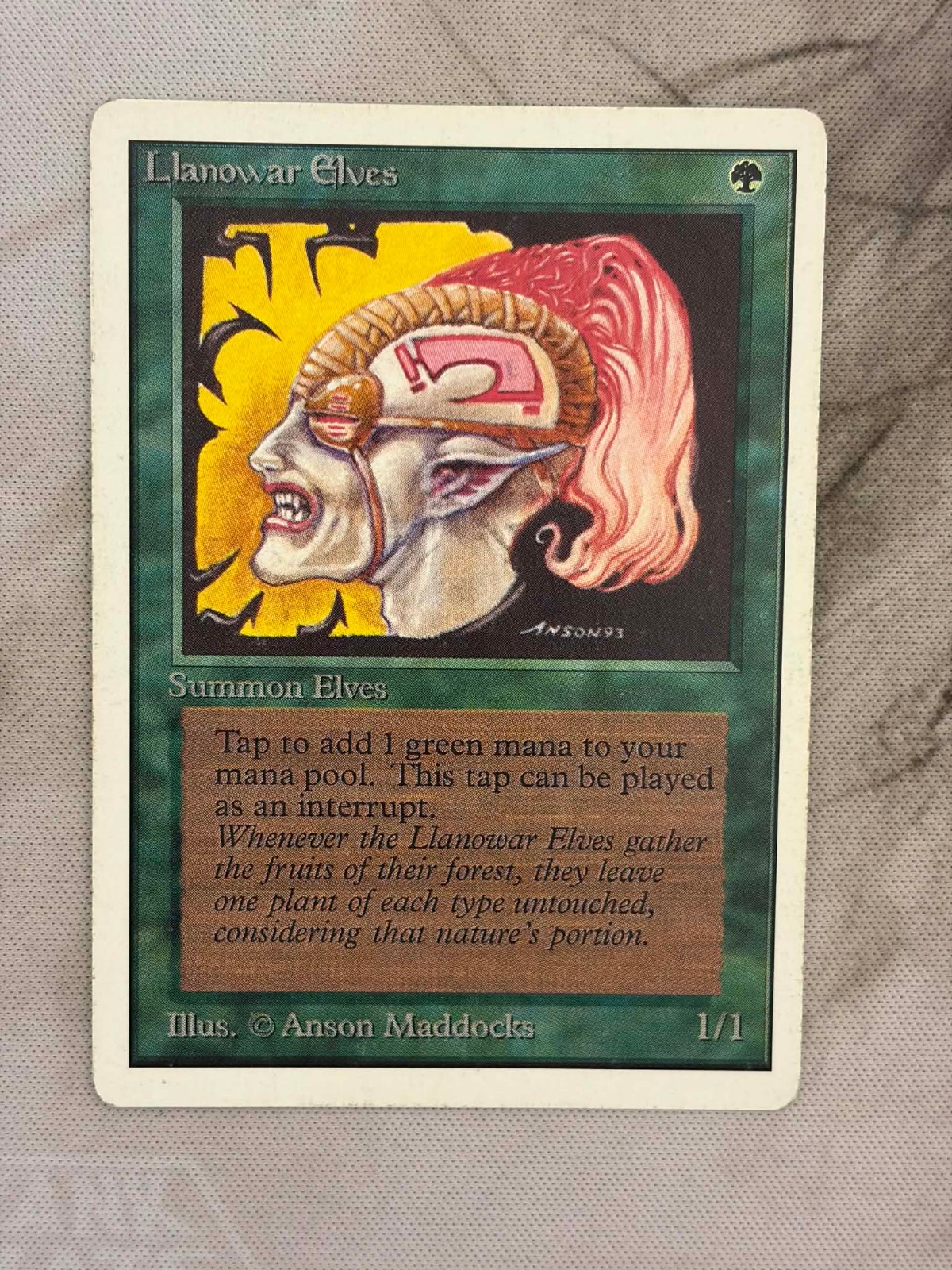 Llanowar Elves - LP- Magic the Gathering Unlimited Edition