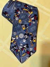 Disney Mickey Balancine Inc Necktie Made in USA 100% Poly Necktie 55L x 3 1/4”