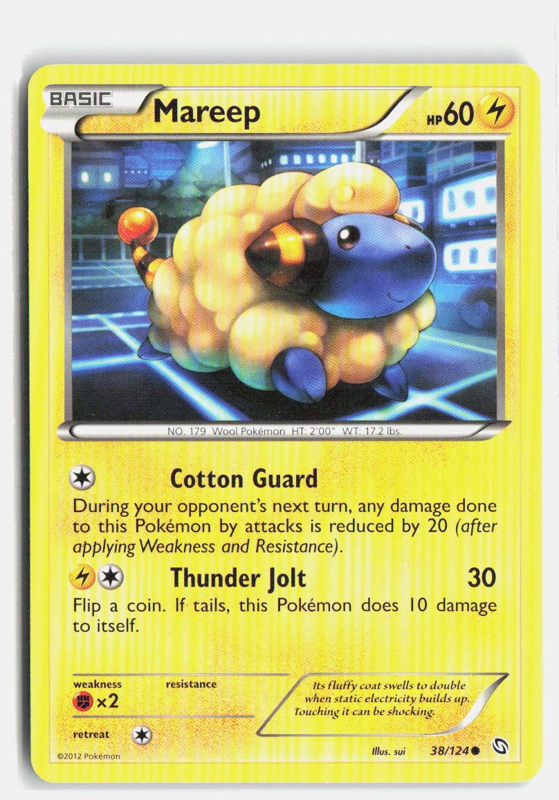Mareep 38/124 Dragons Exalted Common Pokemon NM