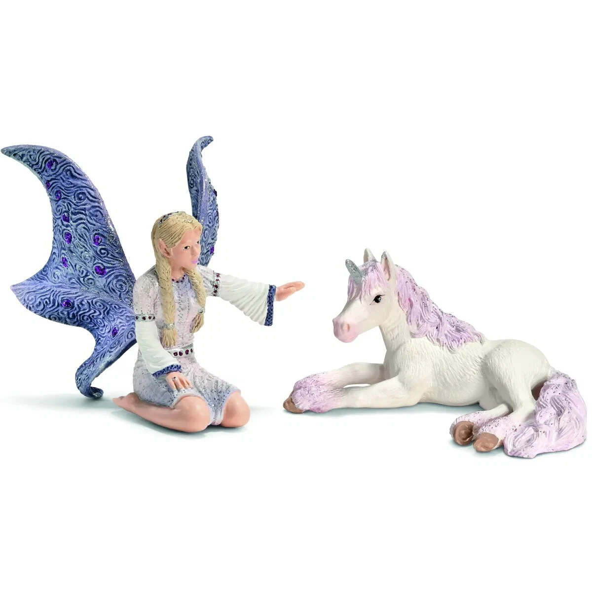 Figurine Fée 70567 Schleich Bayala Fée Marween Avec Licorne Scintillante – Figurine 70567
