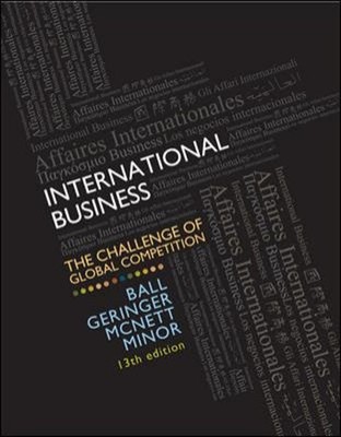 International Business Hardcover Donald A. Ball