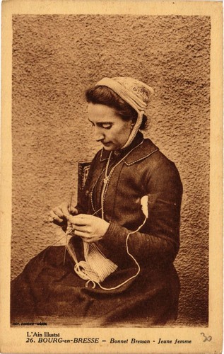 CPA Bourg en Bresse Bonnet Bressan Jeune femme FRANKREICH FOLKLORE (788119)