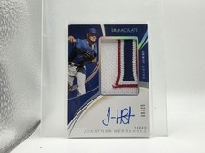 2020 Immaculate  Debut Jumbo Material Auto Jonathan Hernandez /25 