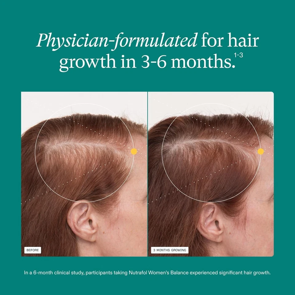 Women's Balance Hair Growth Supplements, Ages 45 and Up, 120 Count Free Shipping - Image 3 of 4