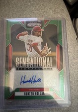 2025 Panini - Sensational Signatures Hunter Hollan,  #SS-HH Green Prizm (AU, RC)