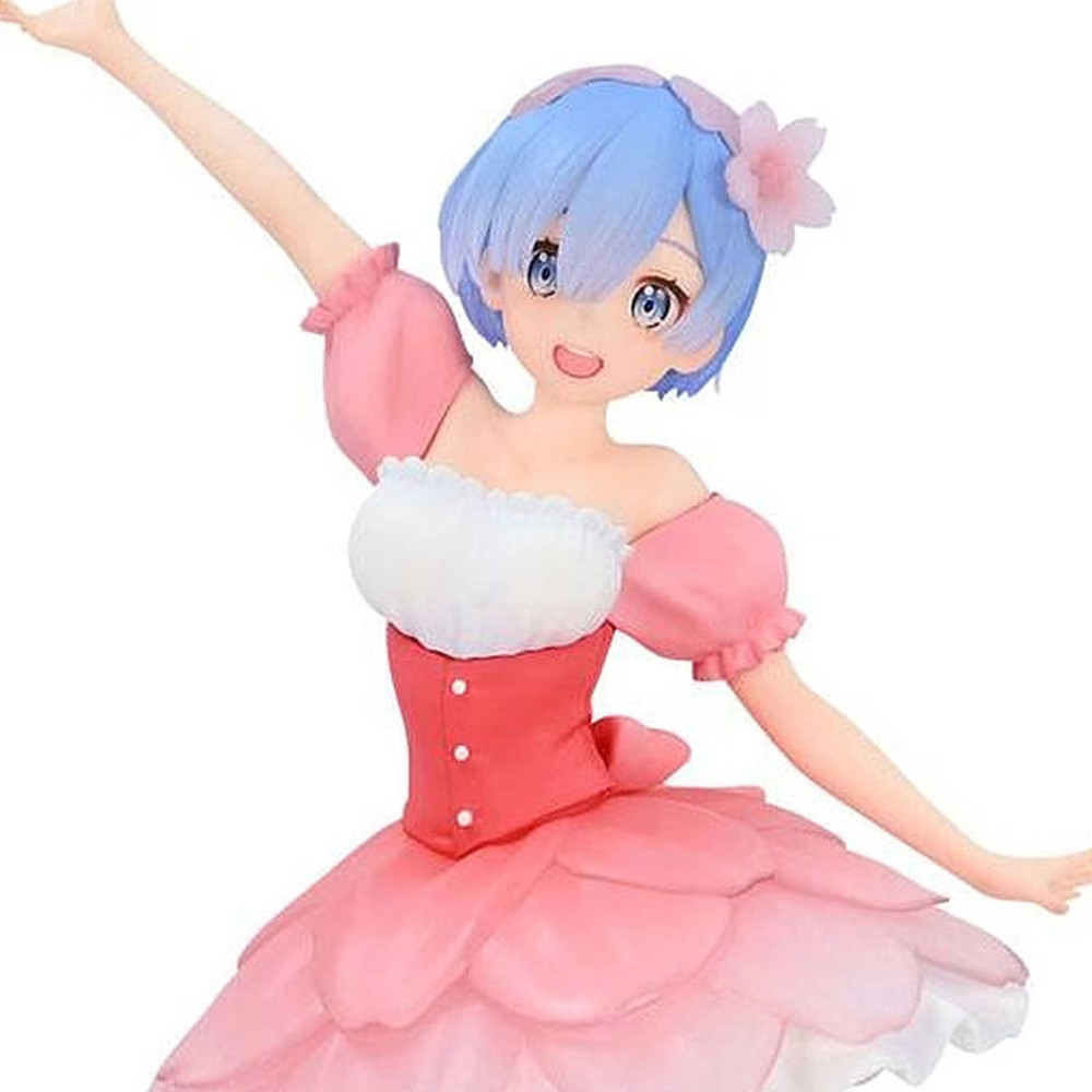 Figurine Rem Trio Try It Cherry Blossoms Re Zero en PVC de 22 cm