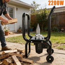 2200W Electric Wooden Kindling Log Splitter Machine Cones Fire Wood Tool