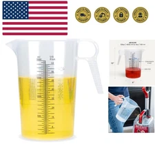 Half Gallon 64oz 2 quart Measure Pitcher- Conversion Chart-Strong Food Grade ...