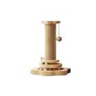 Cat Scratching Post Solid Wood Waterproofing Base Tall Cat Scratcher Tree Tow