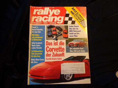 RALLYE RACING 25/1987 Corvette BMW Motorsport Essen Motorshow
