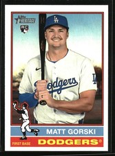 2025 Topps Heritage Matt Gorski Rookie #555 RC Los Angeles Dodgers